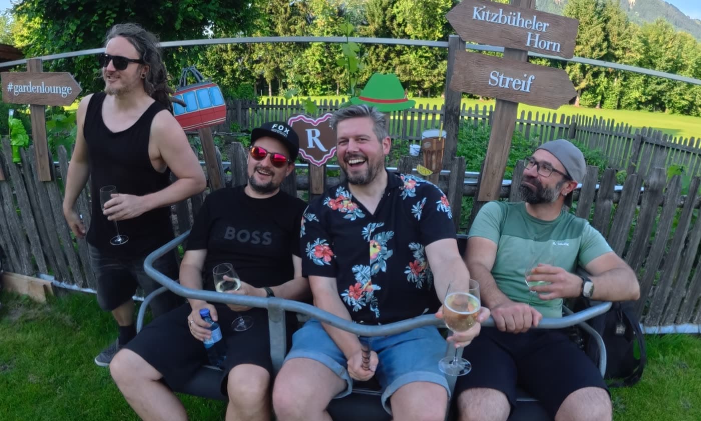 Die Band beim Sommerausflug, Sommer 2026 in Tirol